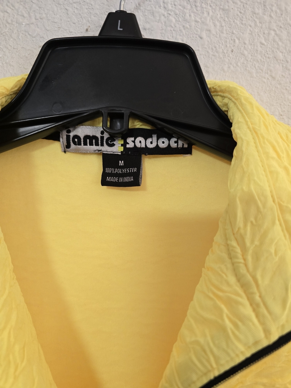 jamie sadock Yellow and Light Blue Sleeveless Zip Polo Top - Picture 4 of 7